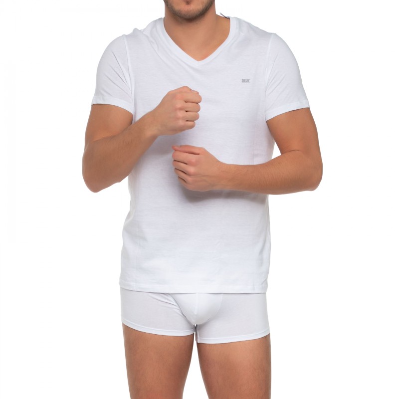 Boxerman_Herrenunterwäsche_Diesel_3-er_Set_T-Shirts_Weiß