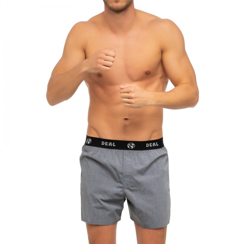 Boxerman_Herrenunterwäsche_D.E.A.L International_Boxershorts_Logobund_Grau