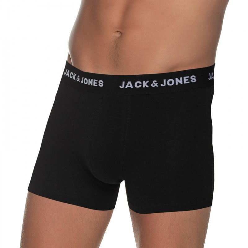 Boxerman_Herrenunterwäsche_Retroshorts_Boxershorts_Jack & Jones_3-er Set_Trunks_Schwarz