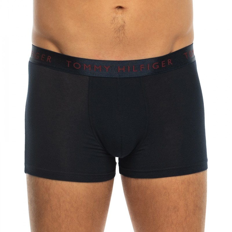 TommyHilfiger_3-erSet_Trunks_Blau_mitverschiedenfarbigemWebbund