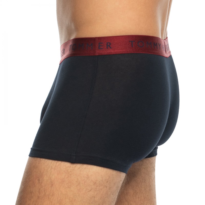 TommyHilfiger_3-erSet_Trunks_Blau_mitverschiedenfarbigemWebbund