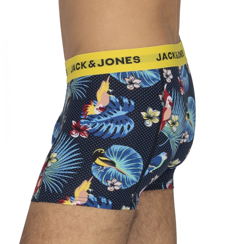 Jack & Jones_3-er Set_Trunks_Blau&Schwarz_mitMotiv