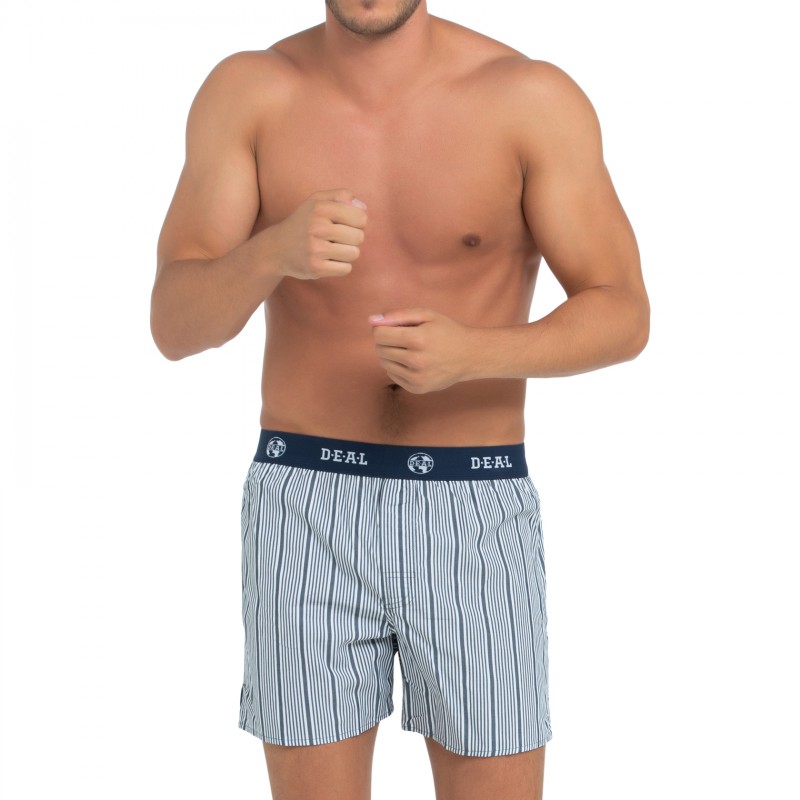 D.E.A.L_International_Boxershorts_Logobund_Grau&Weiß_gestreift