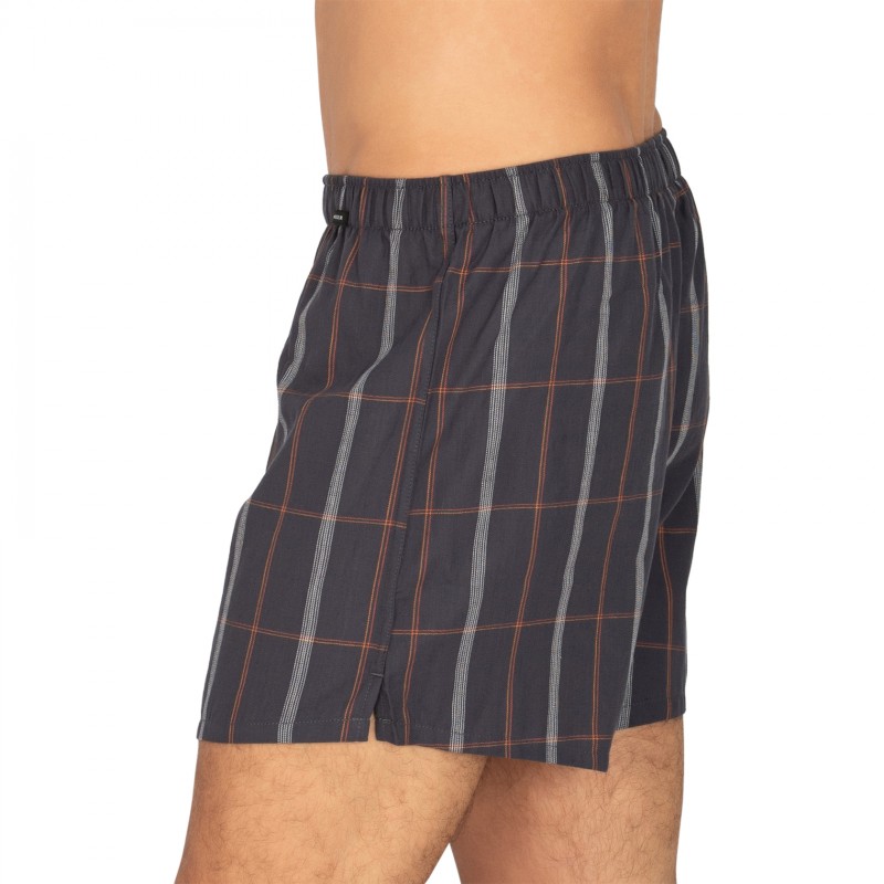 Schiesser_2-erSet_Boxershorts_Blau&Blau_kariert