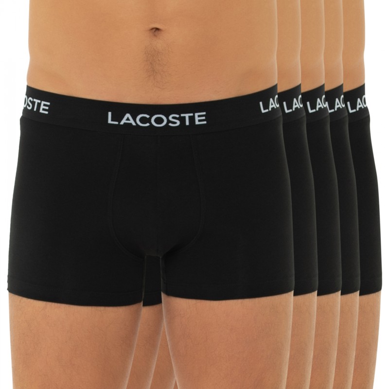 Boxerman_Herrenunterwäsche_Boxershorts_Lacoste_5-er Set_Trunks_Schwarz