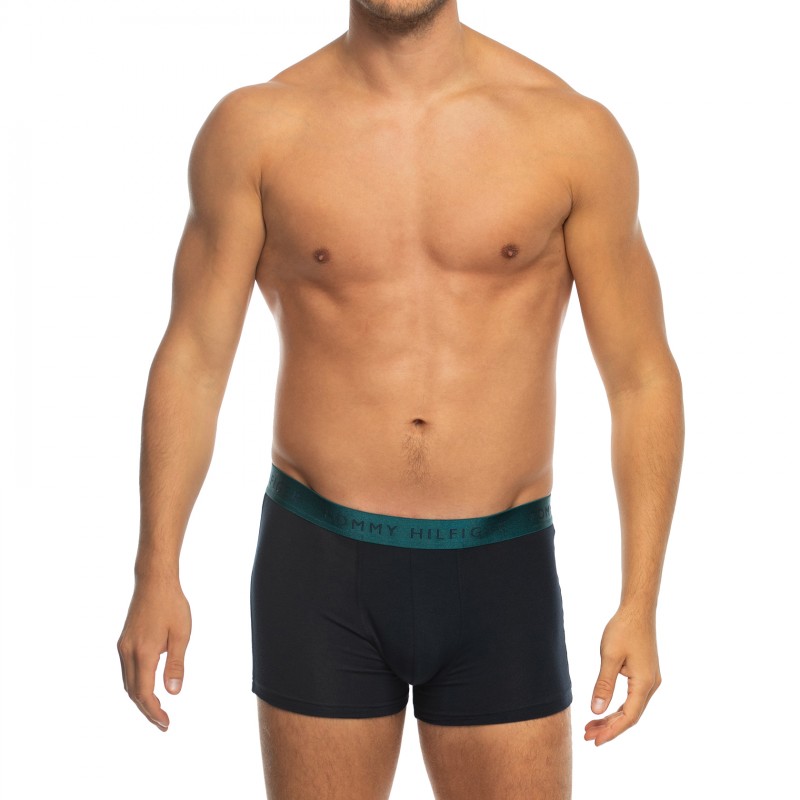 TommyHilfiger_3-erSet_Trunks_Blau_mitverschiedenfarbigemWebbund