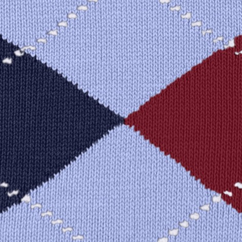 Burlington_Socken_Hellblau_mitArgyle-Muster