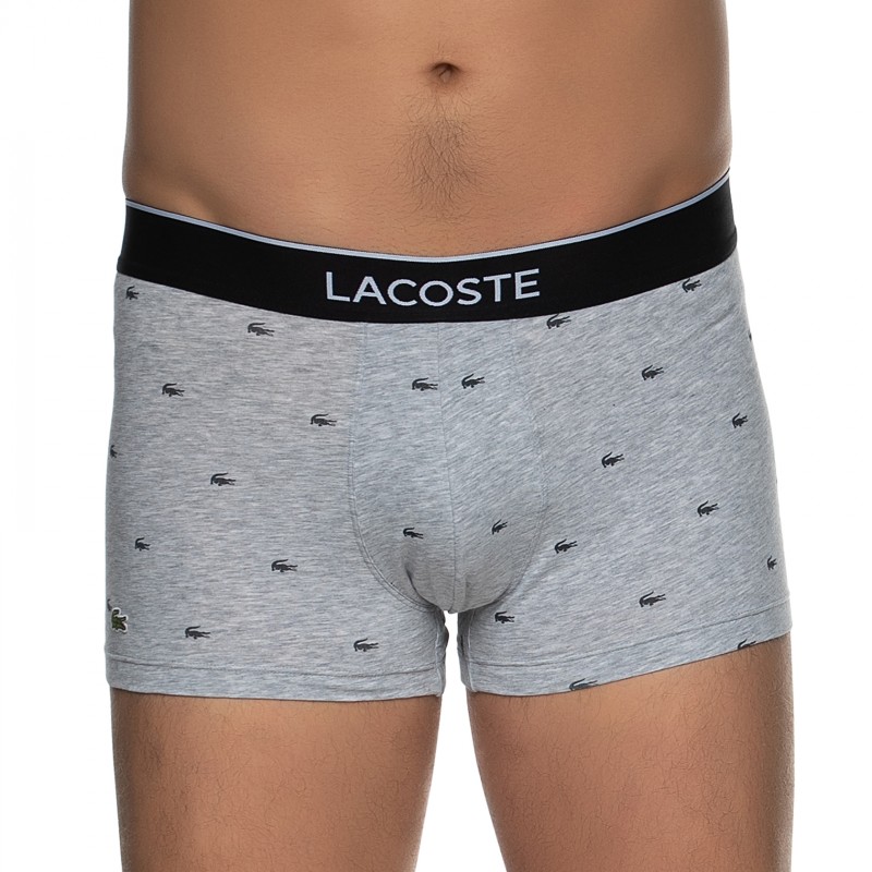 Boxerman_Herrenunterwäsche_Boxershorts_Lacoste_3-er Set_Trunks_Grau & Schwarz