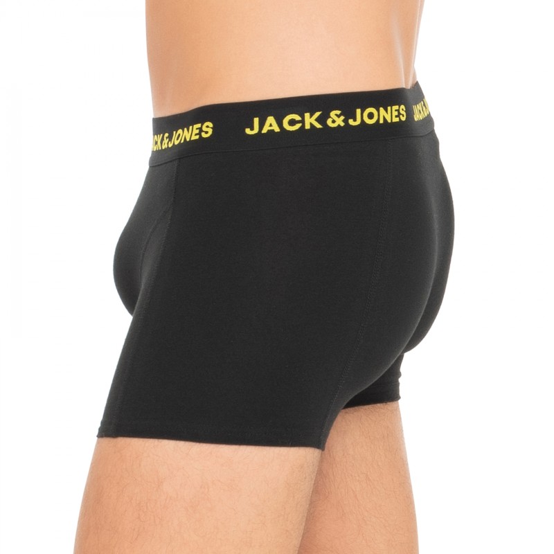 Jack & Jones_3-er Set_Trunks_Schwarz_mit Totenkopf