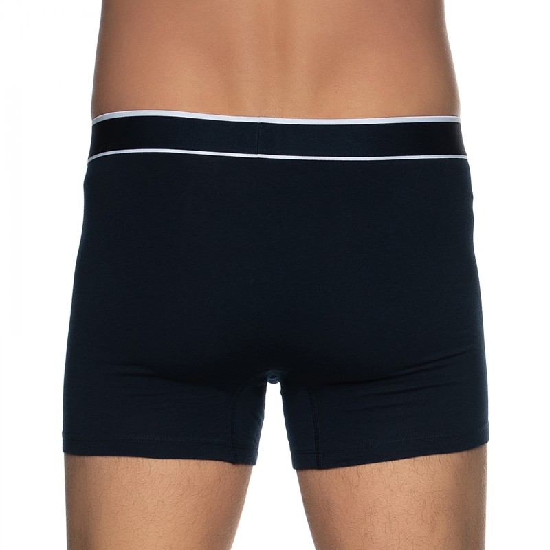 Boxerman_Herrenunterwäsche_Boxershorts_Schiesser_3-er Set_Trunks_Dunkelblau