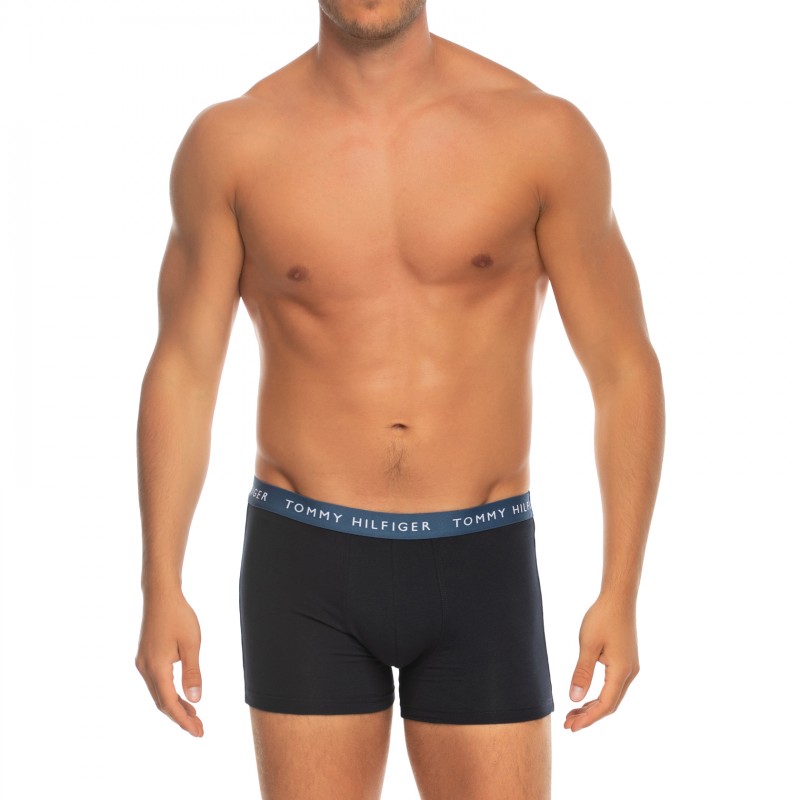 Tommy Hilfiger 5-er Set Trunks Blau mit verschiedenfarbigen Webbund