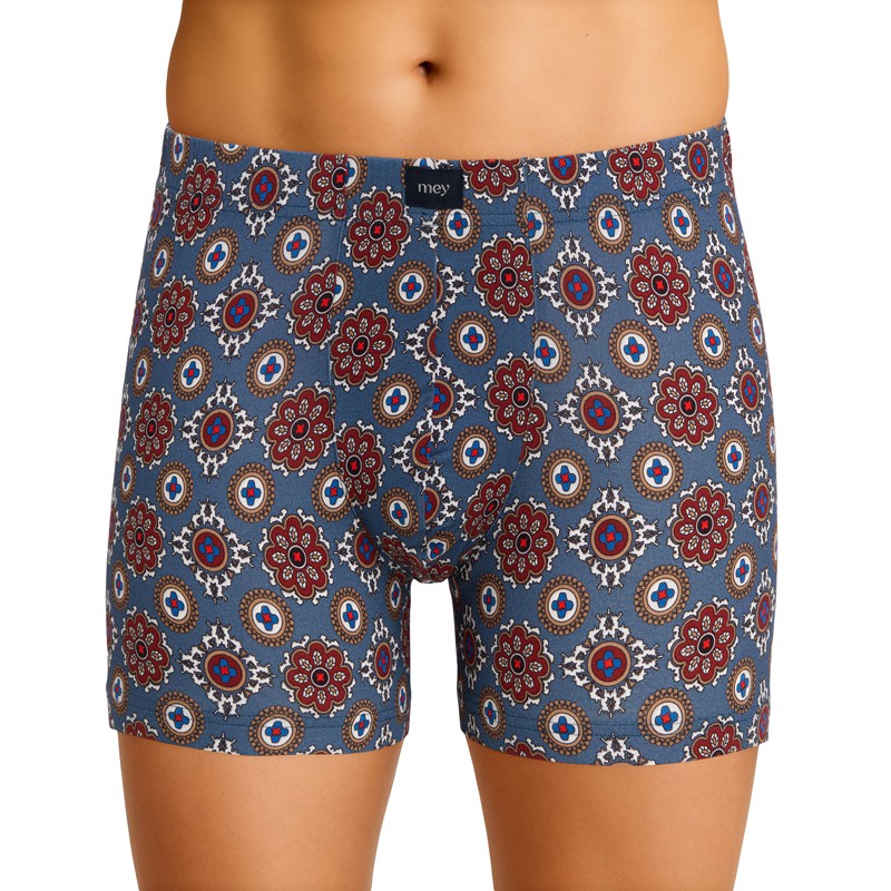 Boxerman_Mey_Trunk_Shorty_mehrfarbig_mit_Retro_Print