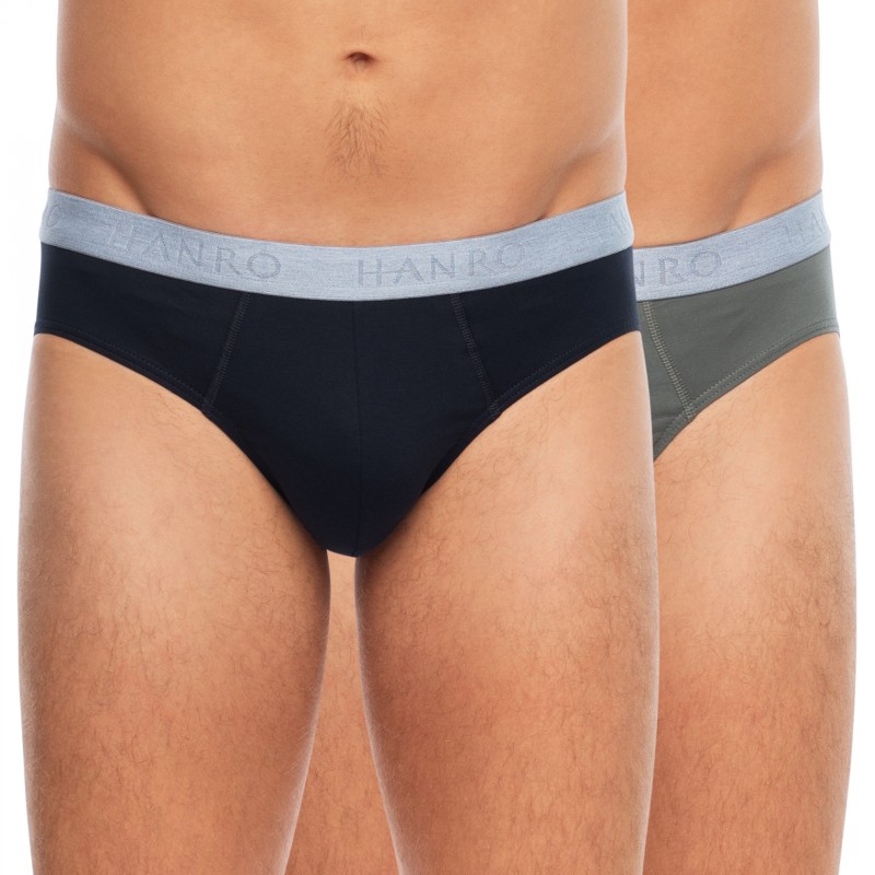 Hanro_2-erSet_Slips_Blau&Grün