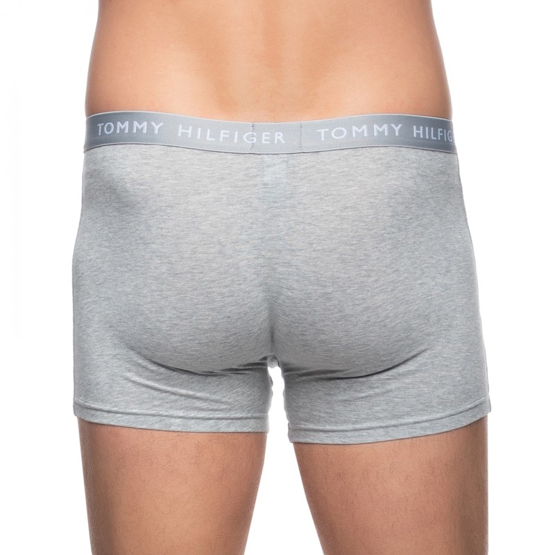 Boxerman_Boxershorts_Herrenunterwäsche_Tommy Hilfiger_3-er Set_Trunks_Grau Schwarz Weiß