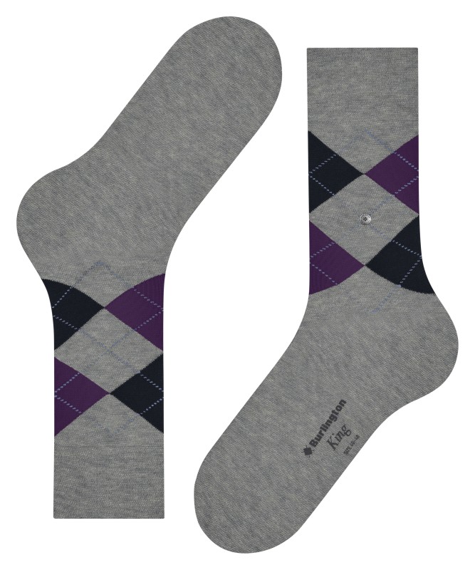 Burlington_Socken_Grau_mitArgyle-MusterBurlington_Socken_Grau_mitArgyle-Muster