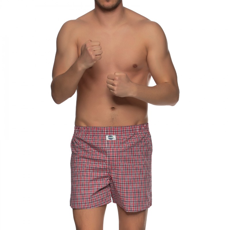 Boxerman_Herrenunterwäsche_D.E.A.L International_Boxershorts_Rot_Kariert