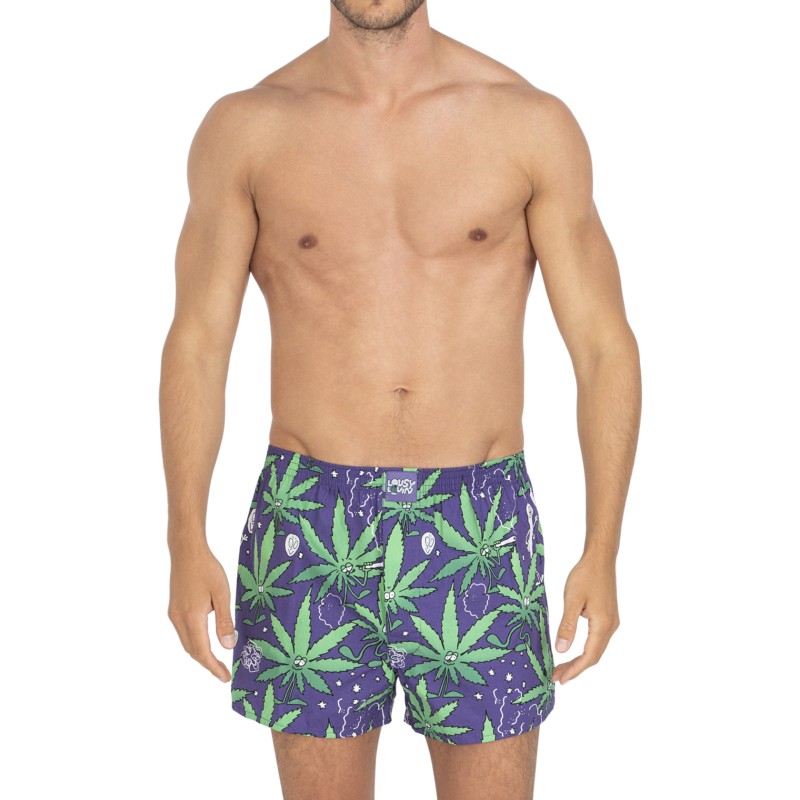 LousyLivin_2-erSet_Boxershorts_Violett&Blau_mitMotiv