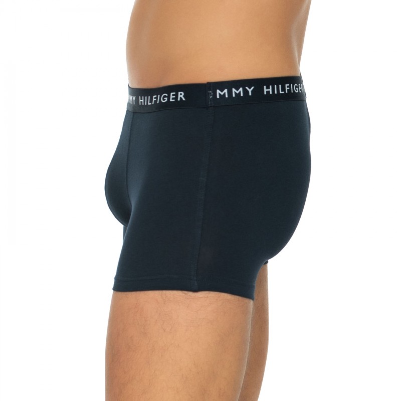 Boxerman_Herrenunterwäsche_Boxershorts_Tommy Hilfiger_3-er Set_Trunks_Dunkelblau Türkis & Olivgrün