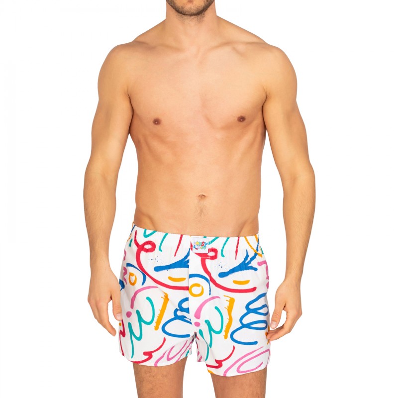 LousyLivin_2-erSet_Boxershorts_Grün&Weiße_mitMotiv