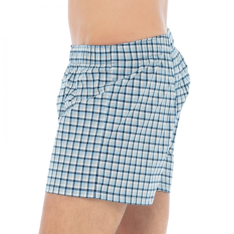 Seidensticker_2-erSet_Boxershorts_Blau_kariert