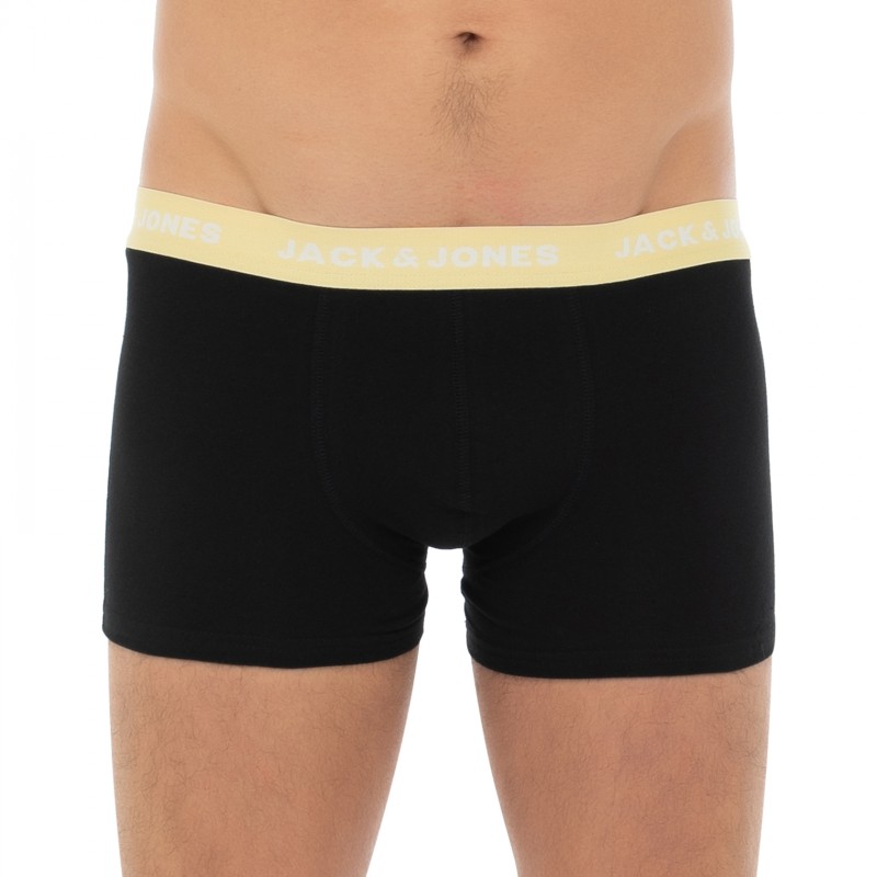 Jack&Jones_7-erSet_Trunks_Schwarz_mitverschiedenfarbigemWebbund