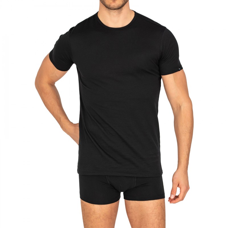 Puma 2-er Set Round Neck T-Shirts Schwarz