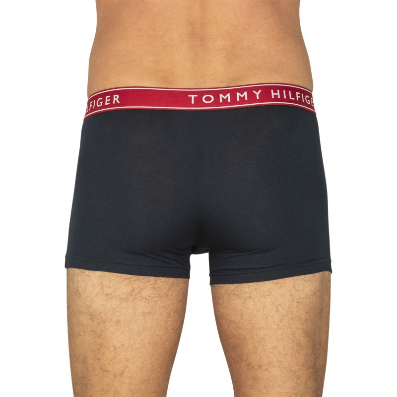 TommyHilfiger_3-erSet_Trunks_Schwarz_mitverschiedenfabigemWebbund