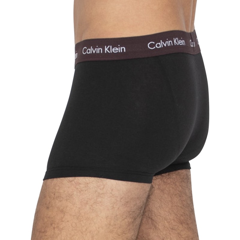 CalvinKlein_3erSet_LowRiseTrunks_Schwarz_mitverschiedenfarbigemWebbund