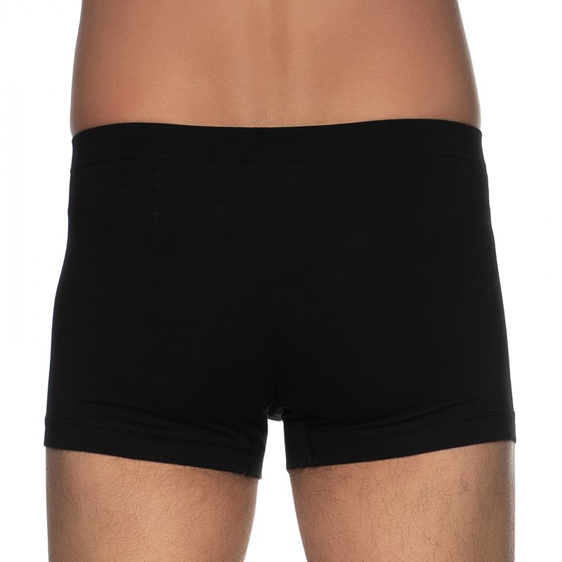 Boxerman_Herrenunterwäsche_Boxershorts_Schiesser_3-er Set_Trunks_Schwarz
