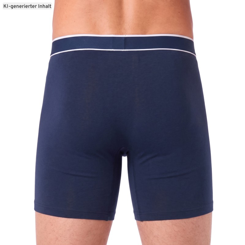 Schiesser_3-er Set_Trunks_Dunkelblau