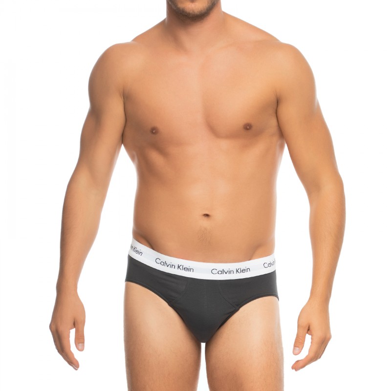 CalvinKlein_3-erSet_Slips_Schwarz,Beige&Lila