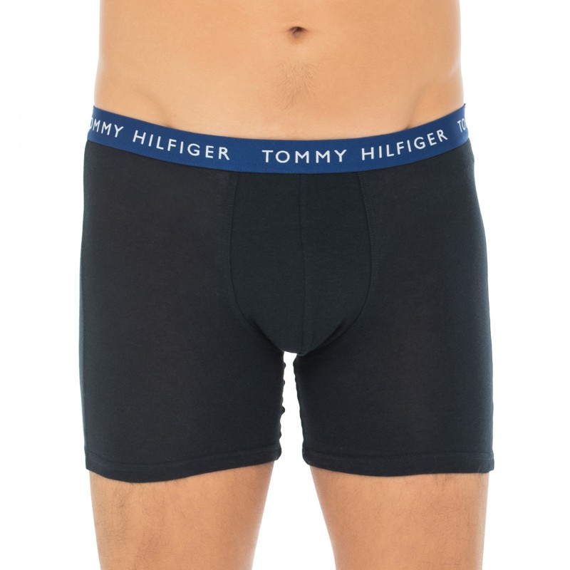 TommyHilfiger_3-erSet_Trunks_Schwarz_mitverschiedenfarbigemWebbund