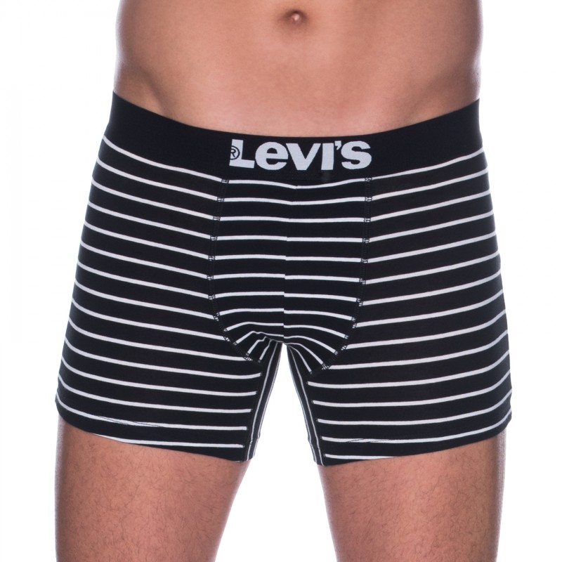 Levi's_2-er Set_Boxer Briefs_Schwarz gestreift