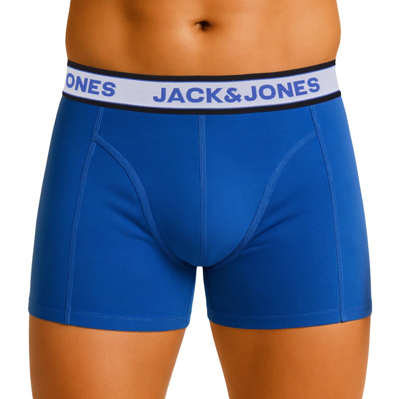 Jack & Jones_3-er Set_Trunks_Schwarz_Blau_Weiß