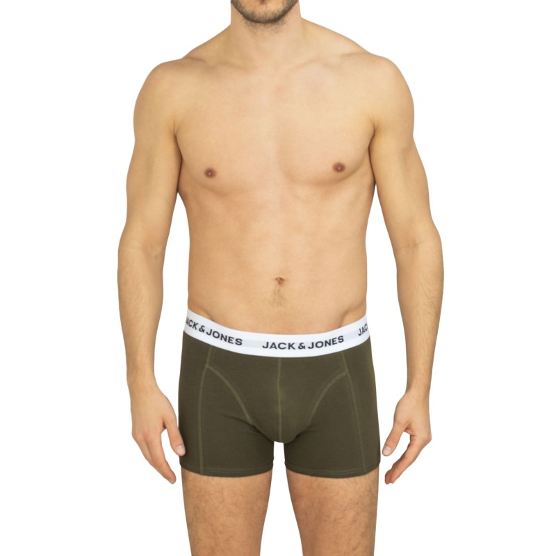Jack & Jones 10-er Set Trunks Schwarz, Blau, Grün & Grau