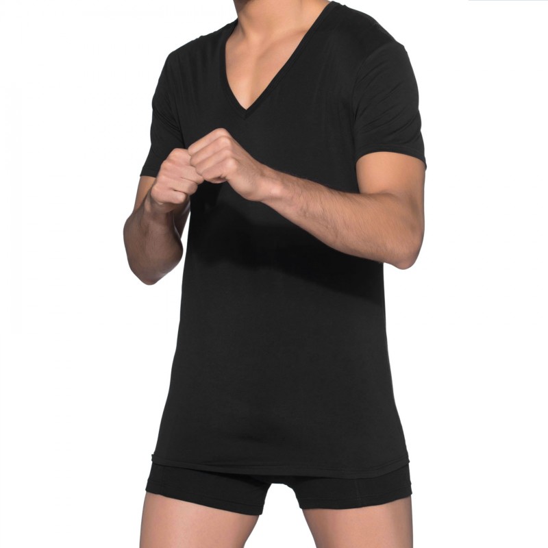 Boxerman_Herrenunterwäsche_T-Shirt_Mey_Unterhemd_Dry Cotton_Schwarz