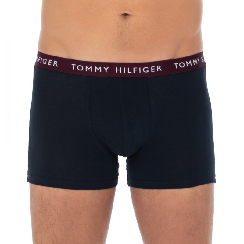 TommyHilfiger_3-erSet_Trunks_Blau_mitverschiedenfarbigemWebbund