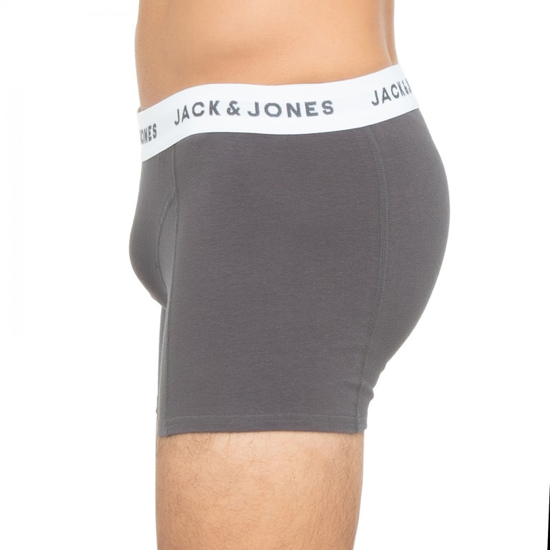 Jack & Jones 7-er Set Trunks Blau, Grau & Schwarz