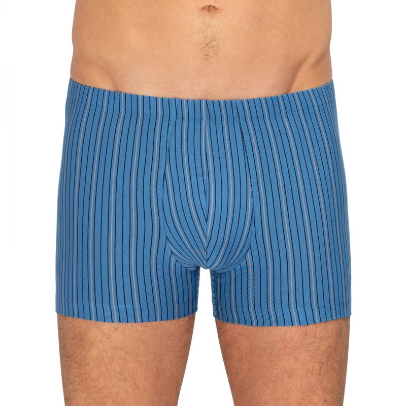 Schiesser_3-erSet_Trunks_Dunkelblau&Blau_gestreift