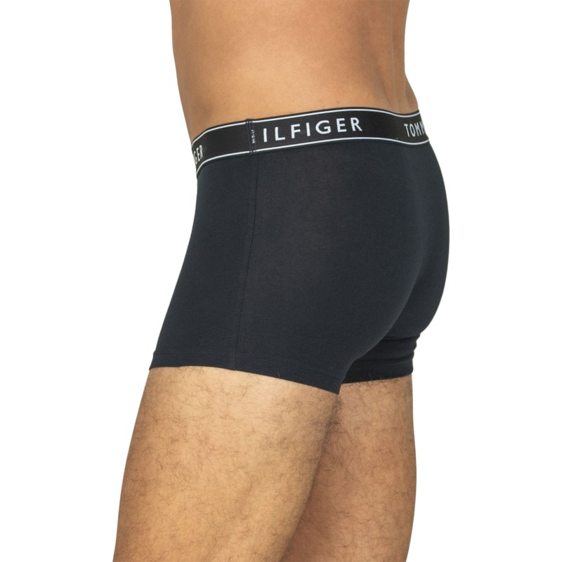 TommyHilfiger_3-erSet_Trunks_Schwarz_mitverschiedenfabigemWebbund