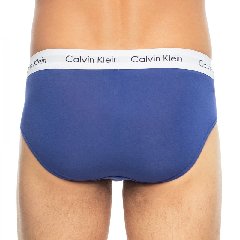 CalvinKlein_3-erSet_Slips_Schwarz,Beige&Lila