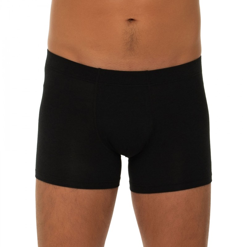 Boxerman_Herrenunterwäsche_Boxershorts_Seidensticker_3-er Set_Trunks_Schwarz