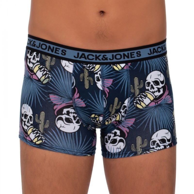 Boxerman_Herrenunterwäsche_Boxershorts_Jack & Jones_Set_Trunks_Schwarz, Blau & Motiv