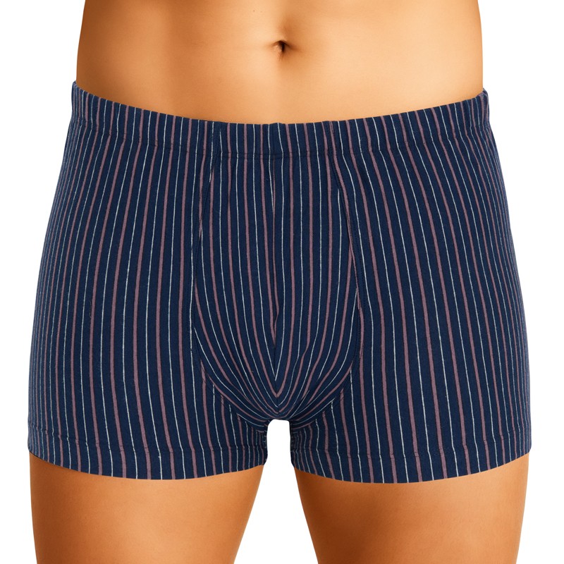 Schiesser_3-erSet_Trunks_Blau_Gestreift