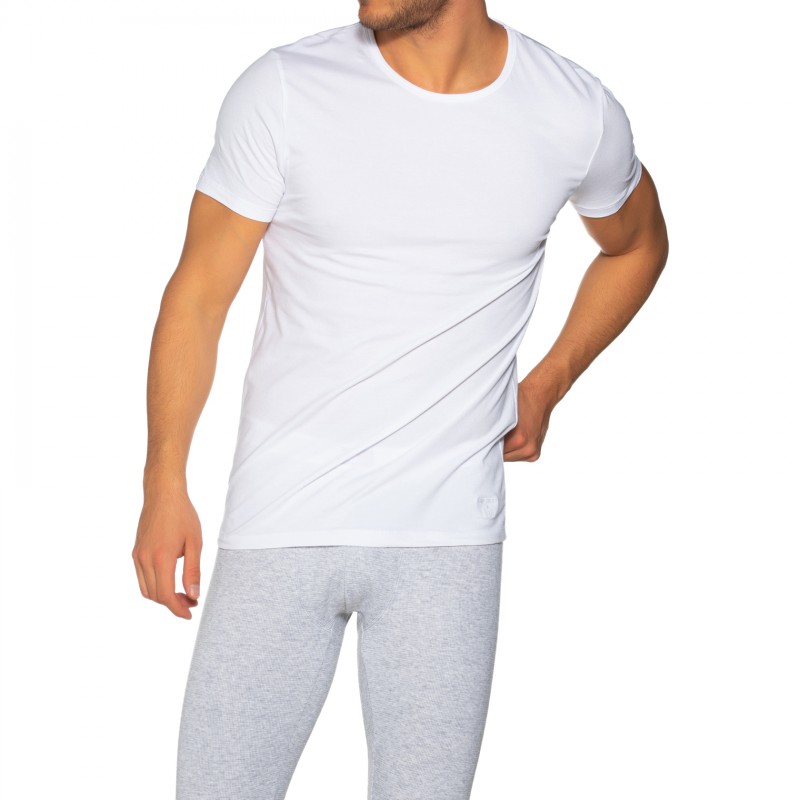 Boxerman_Herrenunterwäsche_Superdry_2-er Set_T-Shirts_Weiß_Crew-Neck