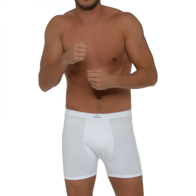 Boxerman_Boxershorts_Herrenunterwäsche_Ragman_2-er Set_Shorts_Weiß