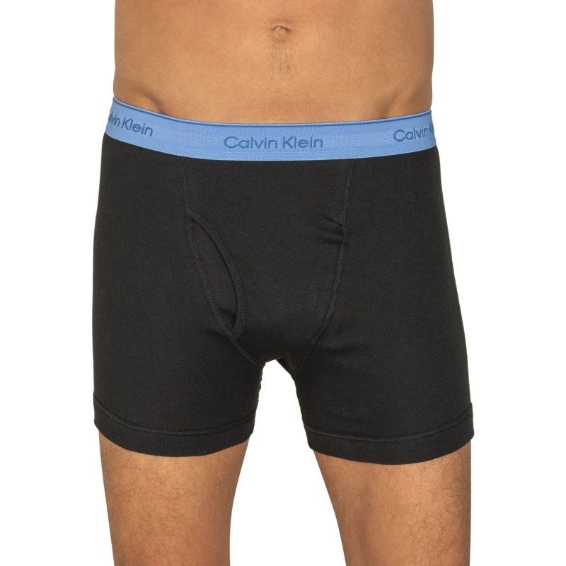 CalvinKlein_3-erSet_BoxerBriefs_Schwarz_mitverschiedenfarbigem_Webbund