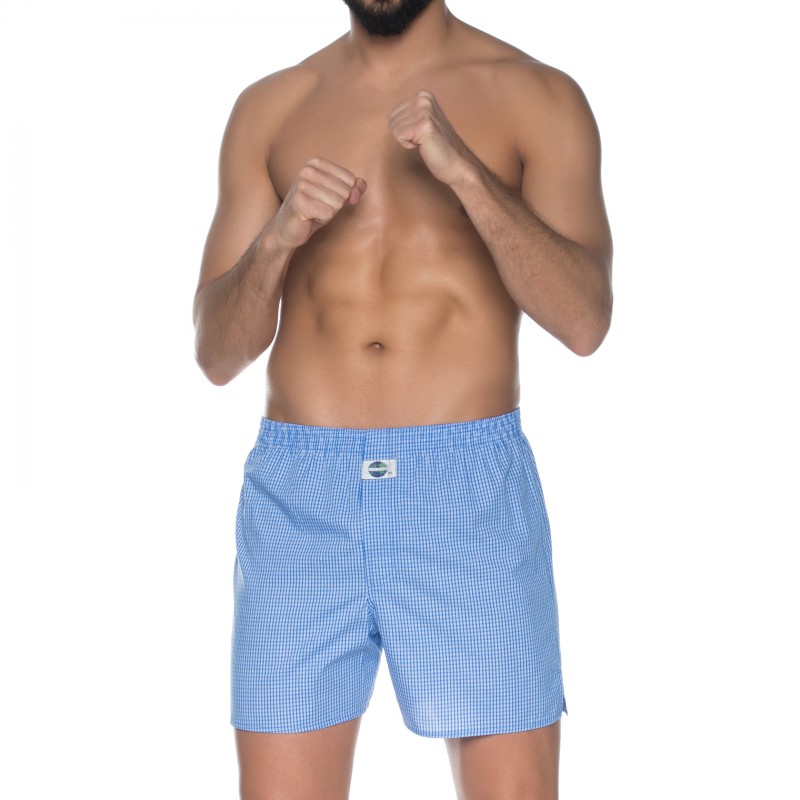 D.E.A.L International_Boxershorts_Blau_Kariert