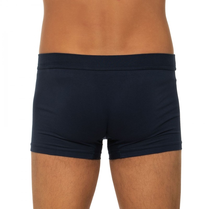 Boxerman_Herrenunterwäsche_Boxershorts_Seidensticker_3-er_Set_Trunks_Blau Gestreift