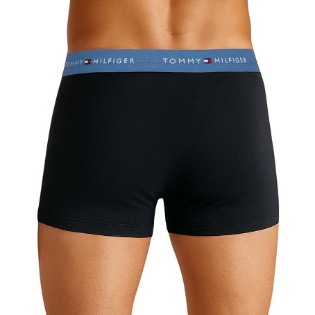 Tommy Hilfiger 3-er Set Trunks Schwarz mit verschiedenfarbigem Webbund